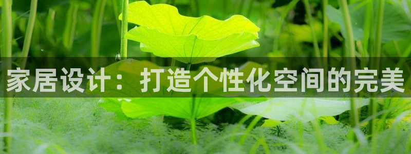 ug环球视讯延时软件：家居设计：打造个性